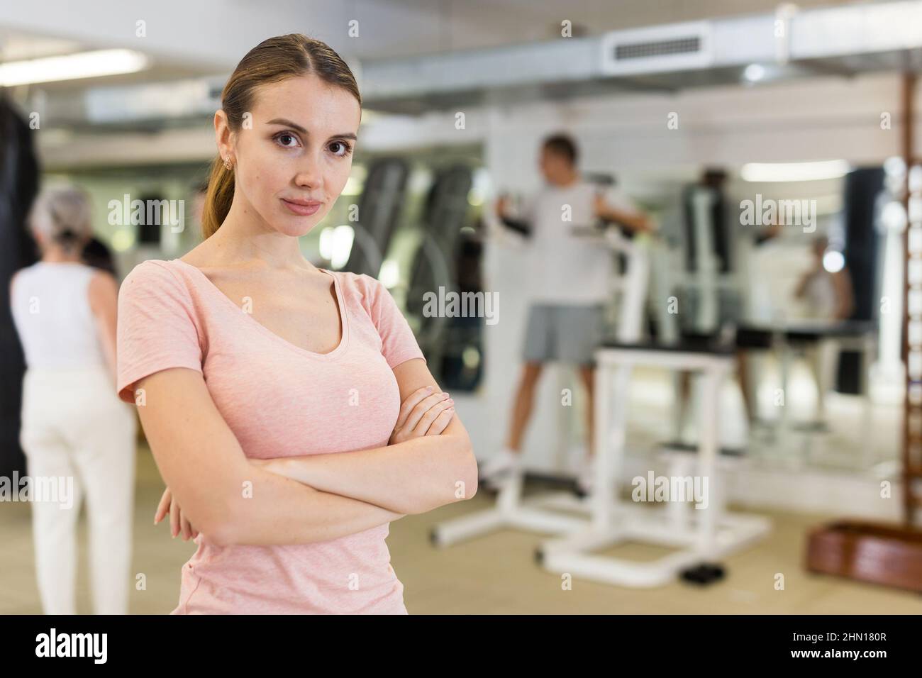 Female coach sports arms crossed hi-res stock photography and images ...
