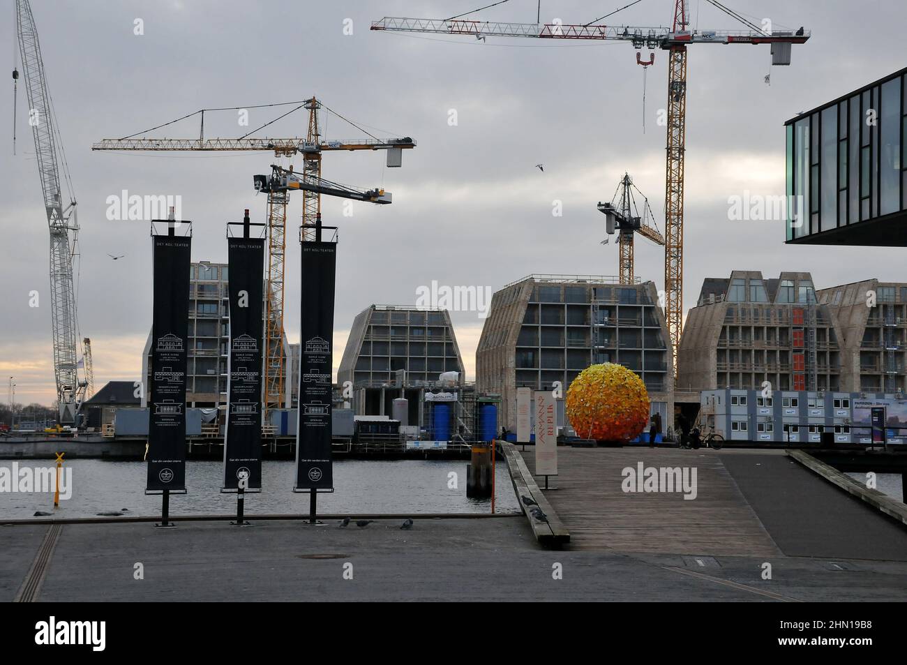 Copenhagen/Denmark./13 February 2022/. Newly design and architecture construction sites´on Homen in danish capital Copenhagen Denmark.   (Photo..Francis Dean/Dean Pictures) Stock Photo