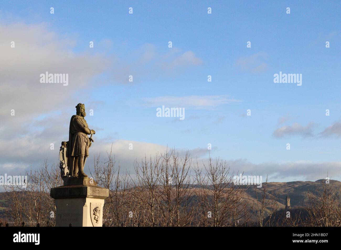 Statue of Robert the Bruce, Stirling Castle Stock Photo