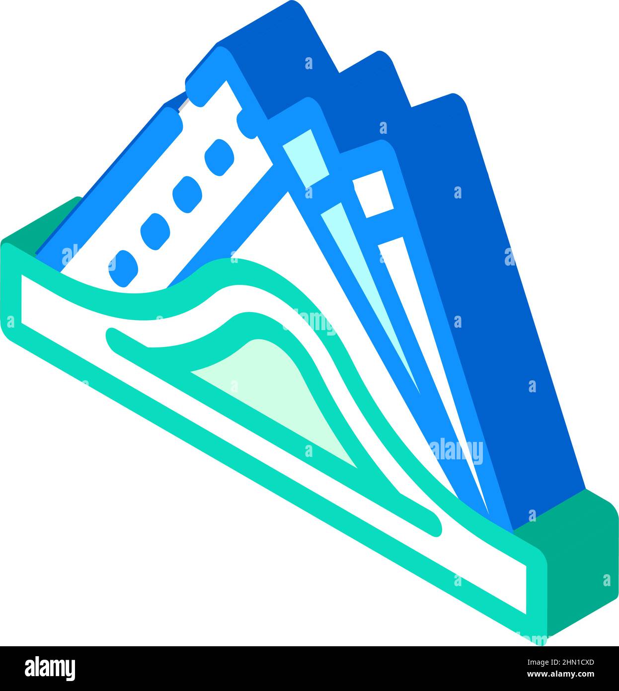 napkin holder isometric icon vector illustration Stock Vector Image