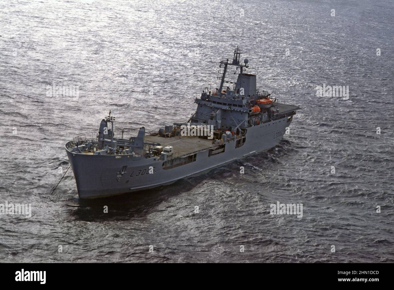  Royal Navy, the landing ship (LSL) HMS Sir Galahad during NATO