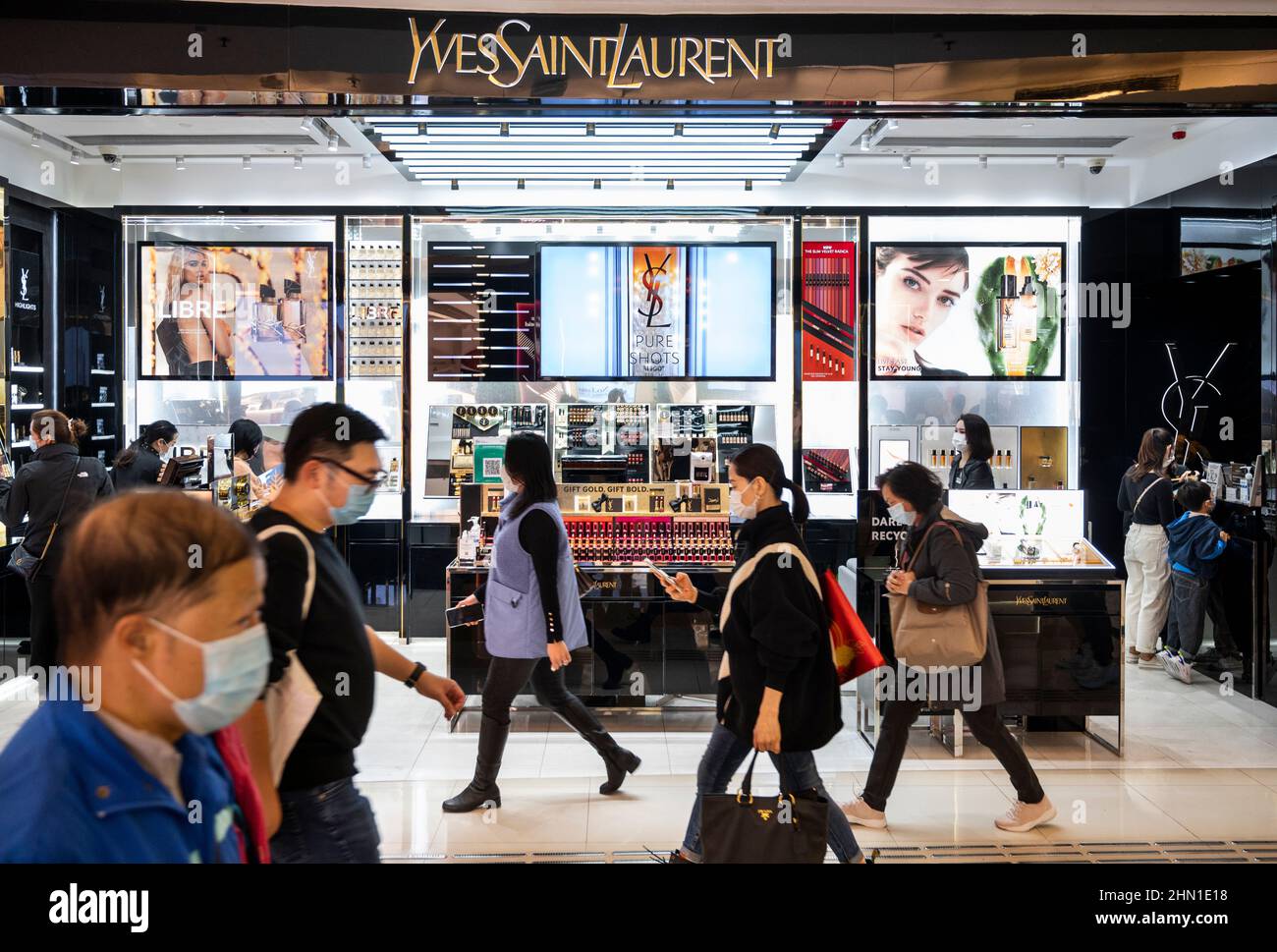 Pedestrians walk past the French sporting goods Decathlon store in Hong  Kong. (Photo by Budrul Chukrut / SOPA Images/Sipa USA Stock Photo - Alamy