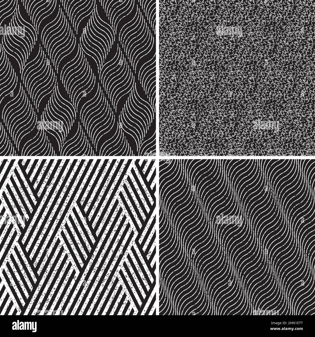 4 different vector patterns in the same package(eps). One pattern is paid and 3 are free (white dividing lines) Stock Vector