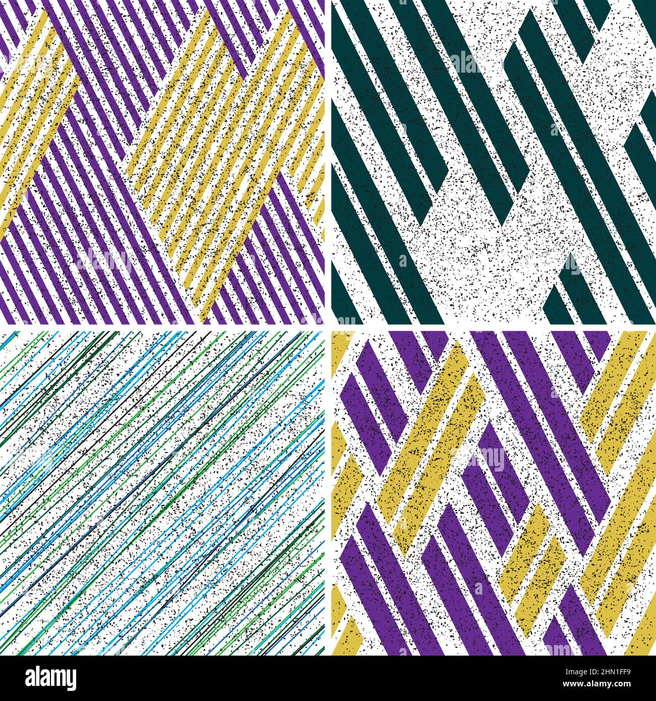 4 different vector patterns in the same package(eps). One pattern is paid and 3 are free (white dividing lines) Stock Vector