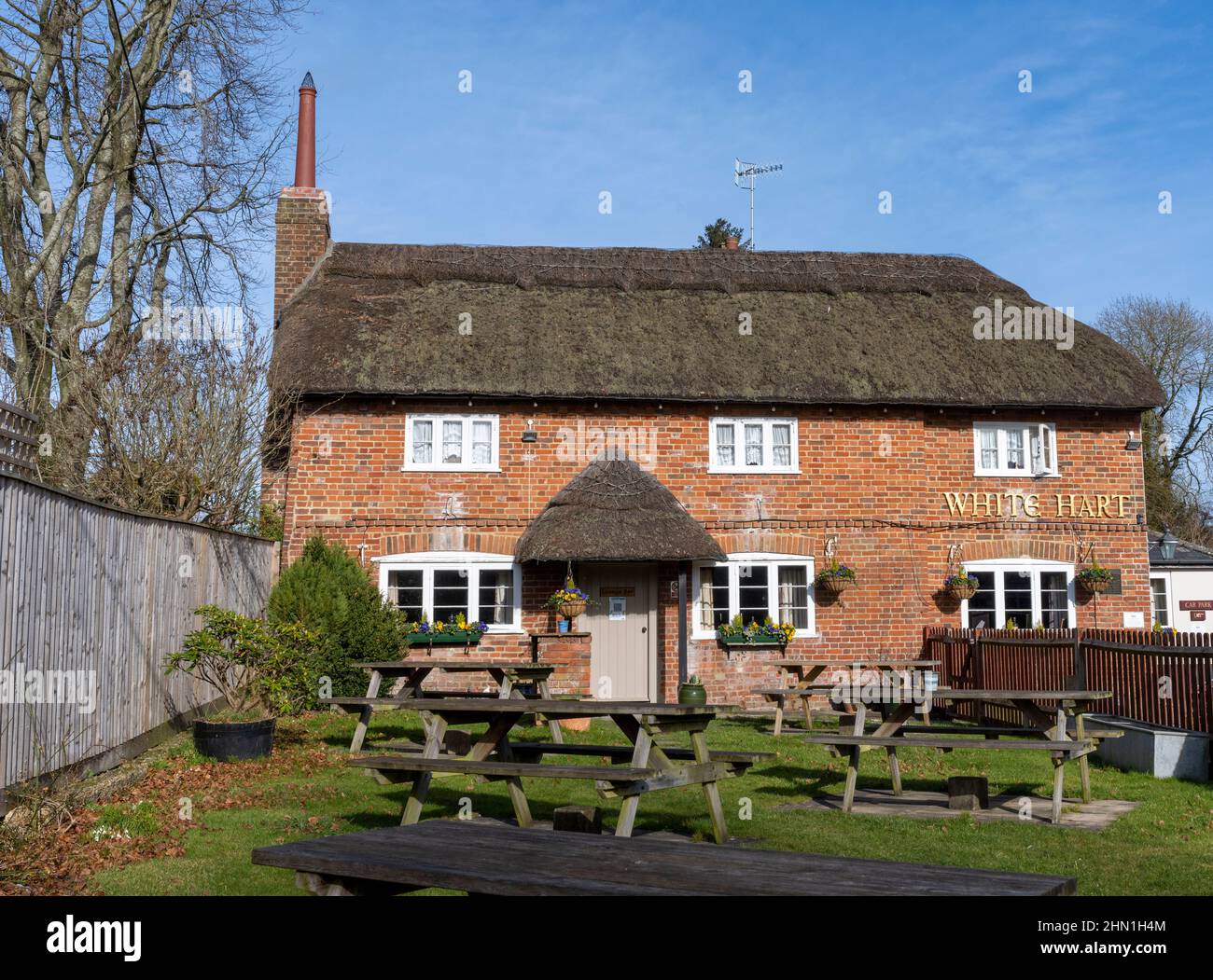 The White Hart - public house - Over Wallop, Stockbridge, Hampshire ...