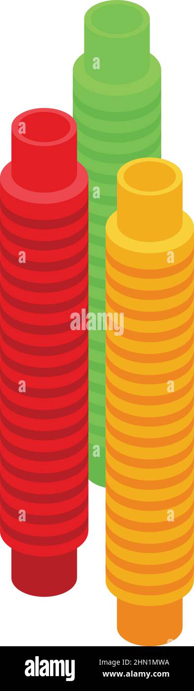 Antistress sticks icon isometric vector. Popit toy. Game stress Stock Vector