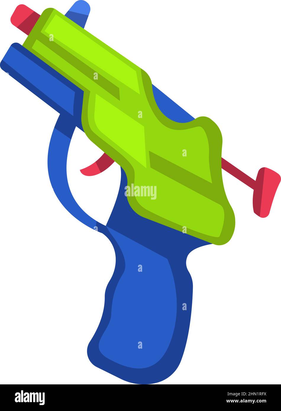 Plastic weapon. Child toy gun. Water blaster icon Stock Vector Image ...