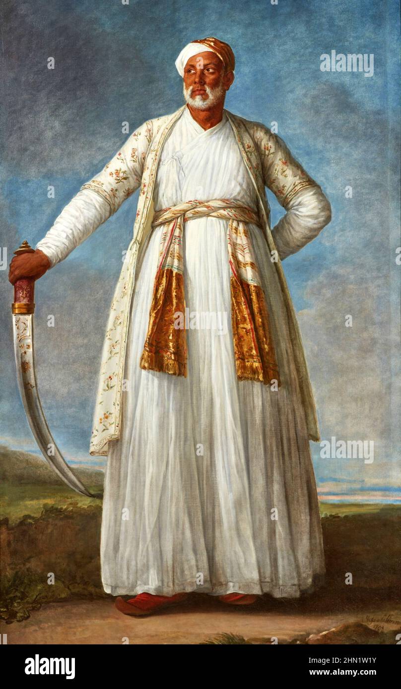 Muhammad Dervish Khan, 1788. Painting by Elisabeth Louise Vigée-LeBrun Stock Photo