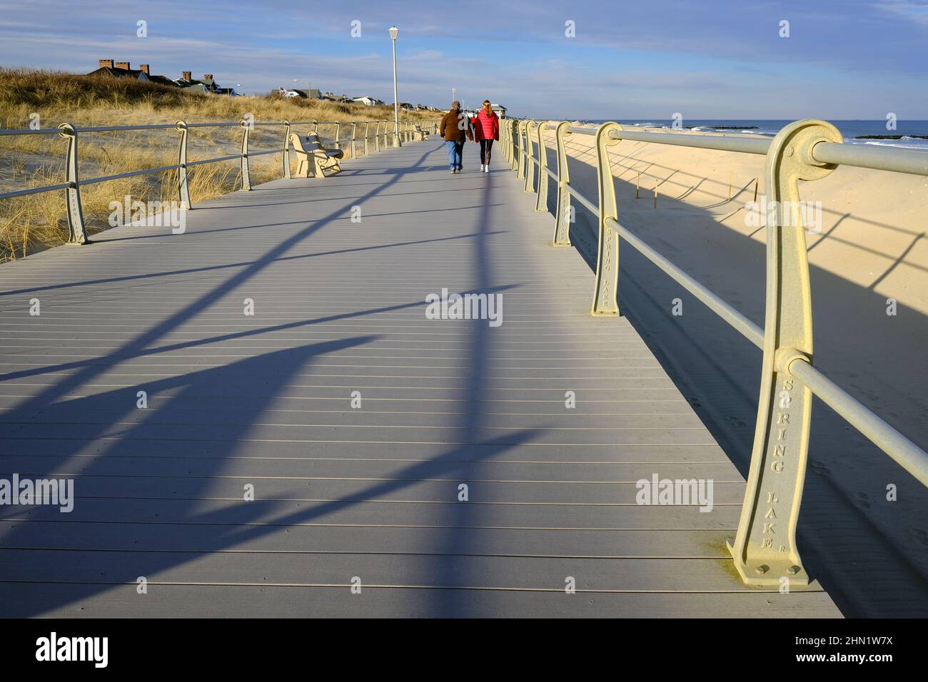 Boardwalk in Spring Lake, NJ Stock Photo - Alamy