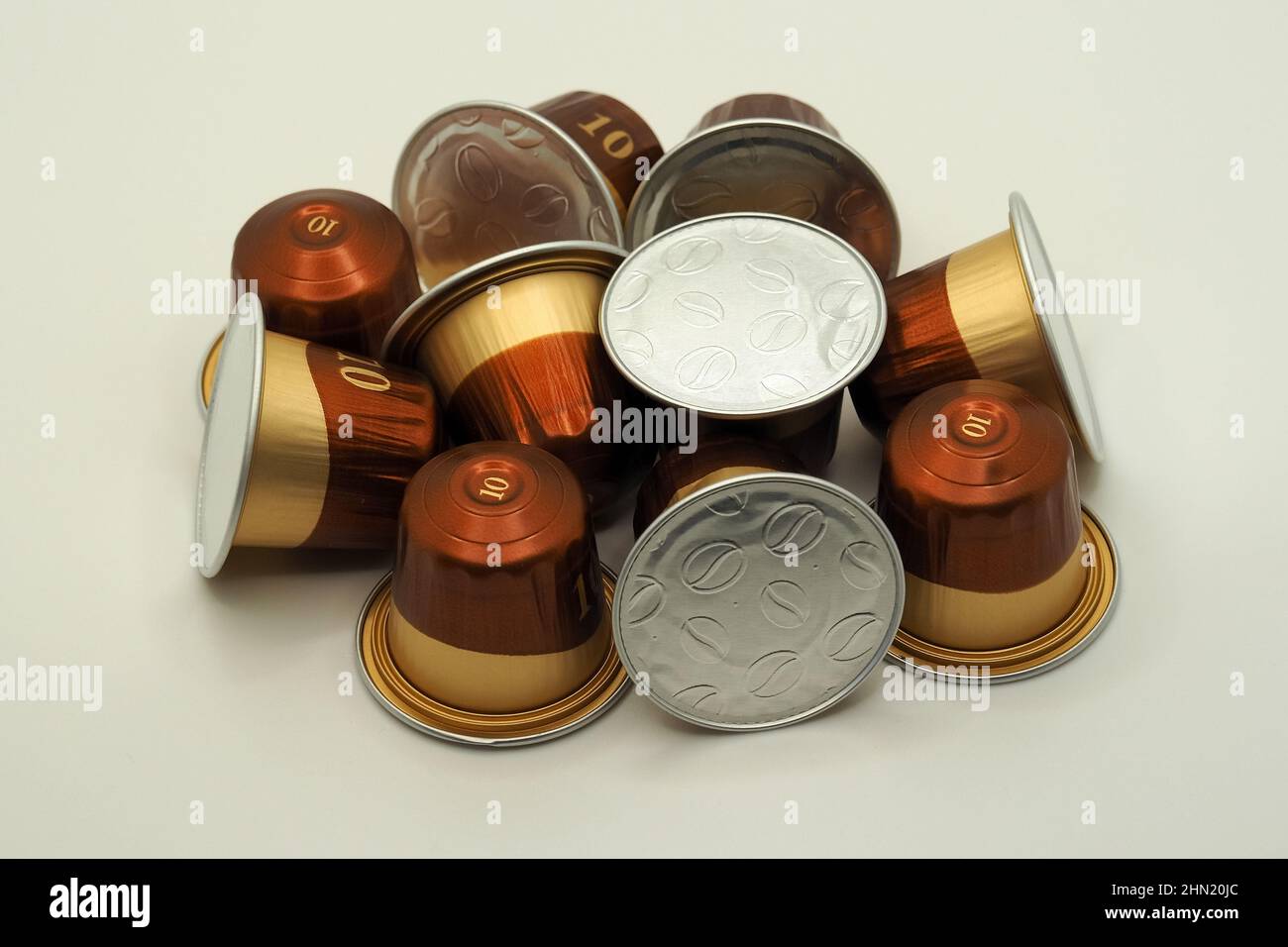 Douwe Egberts (is a Dutch brand) Omnia espresso coffee capsules Stock Photo  - Alamy