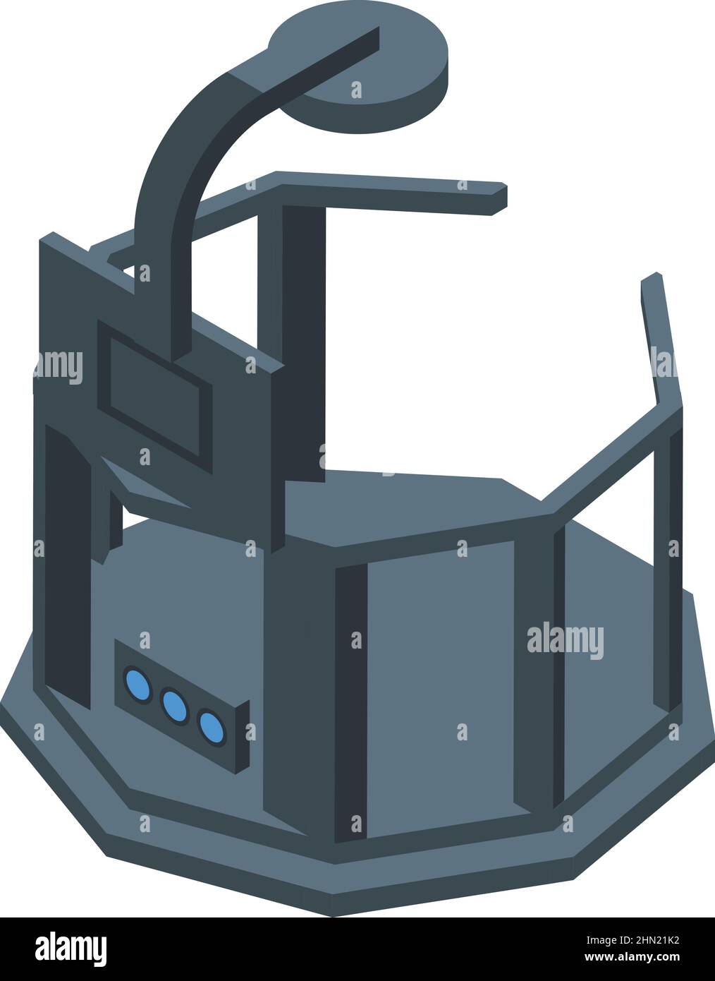 Big vr platform icon isometric vector. Augmented reality. Virtual ...