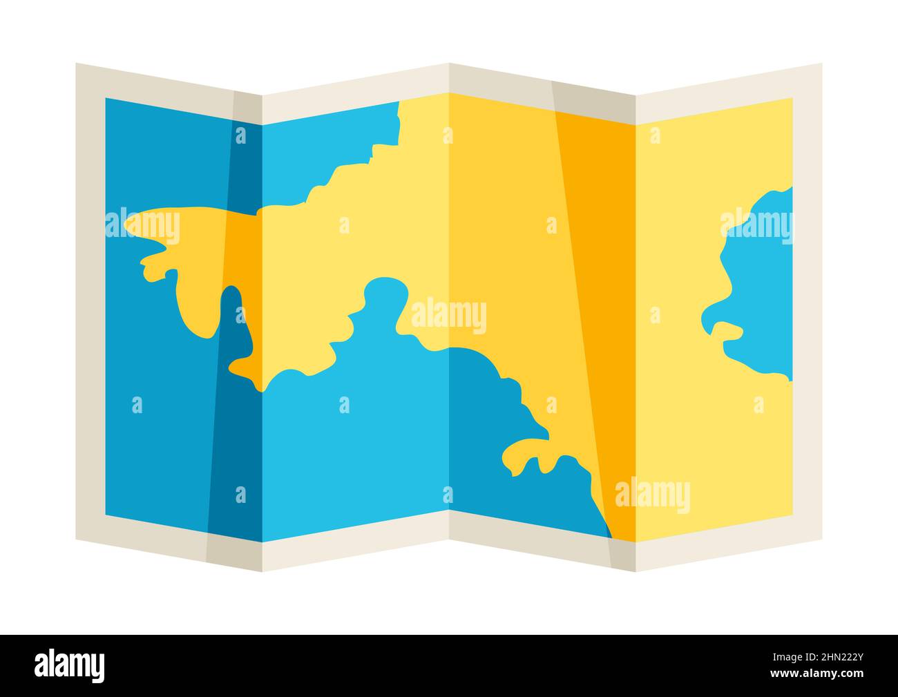 Illustration of map. Image for travel or trip Stock Vector Image &amp; Art ...