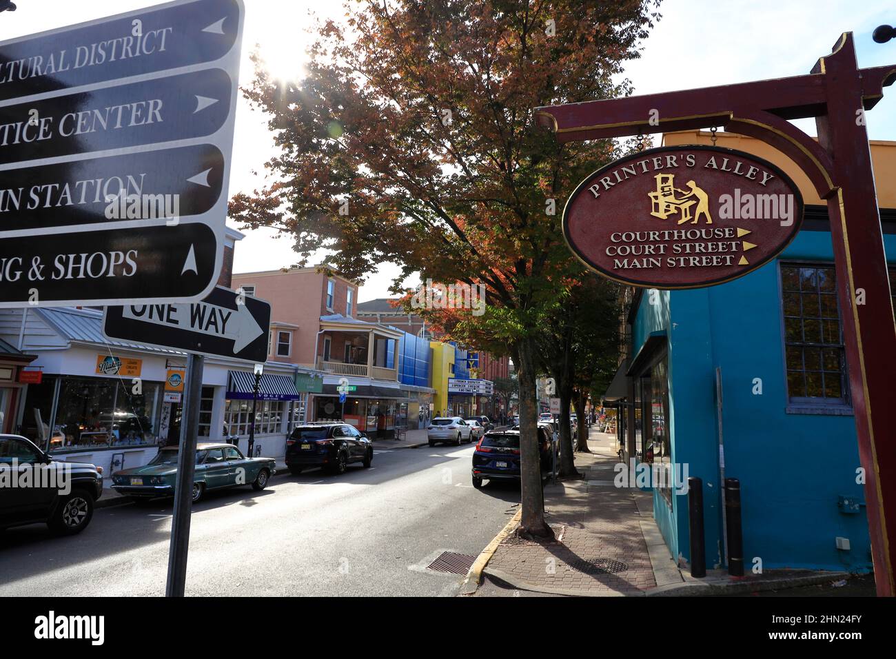 Printers alley signs hires stock photography and images Alamy