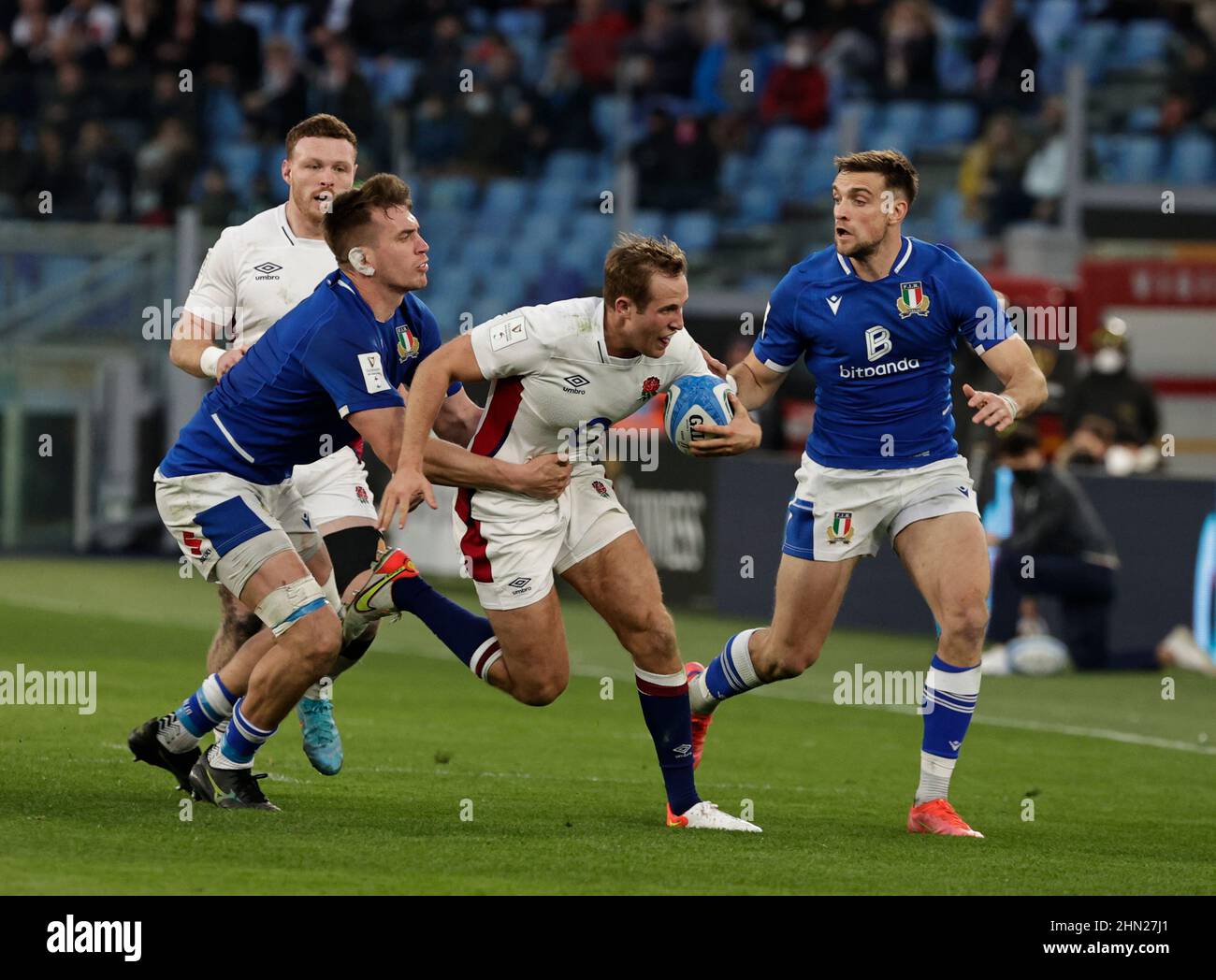 Federico Ruzza Rugby Stadio Olimpico, Rome, Italy. 13th Feb, 2022. 6-Nations International ...
