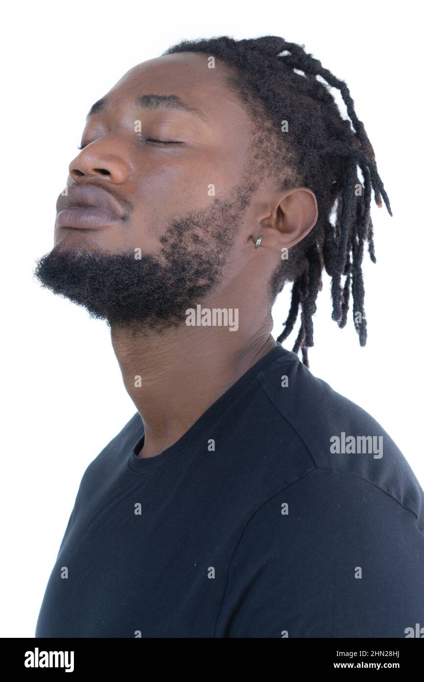 A portrait of an African American man. Stock Photo