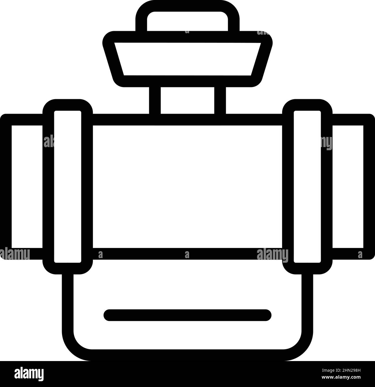 Pipe hose system icon outline vector. Water drip. Automatic garden Stock Vector