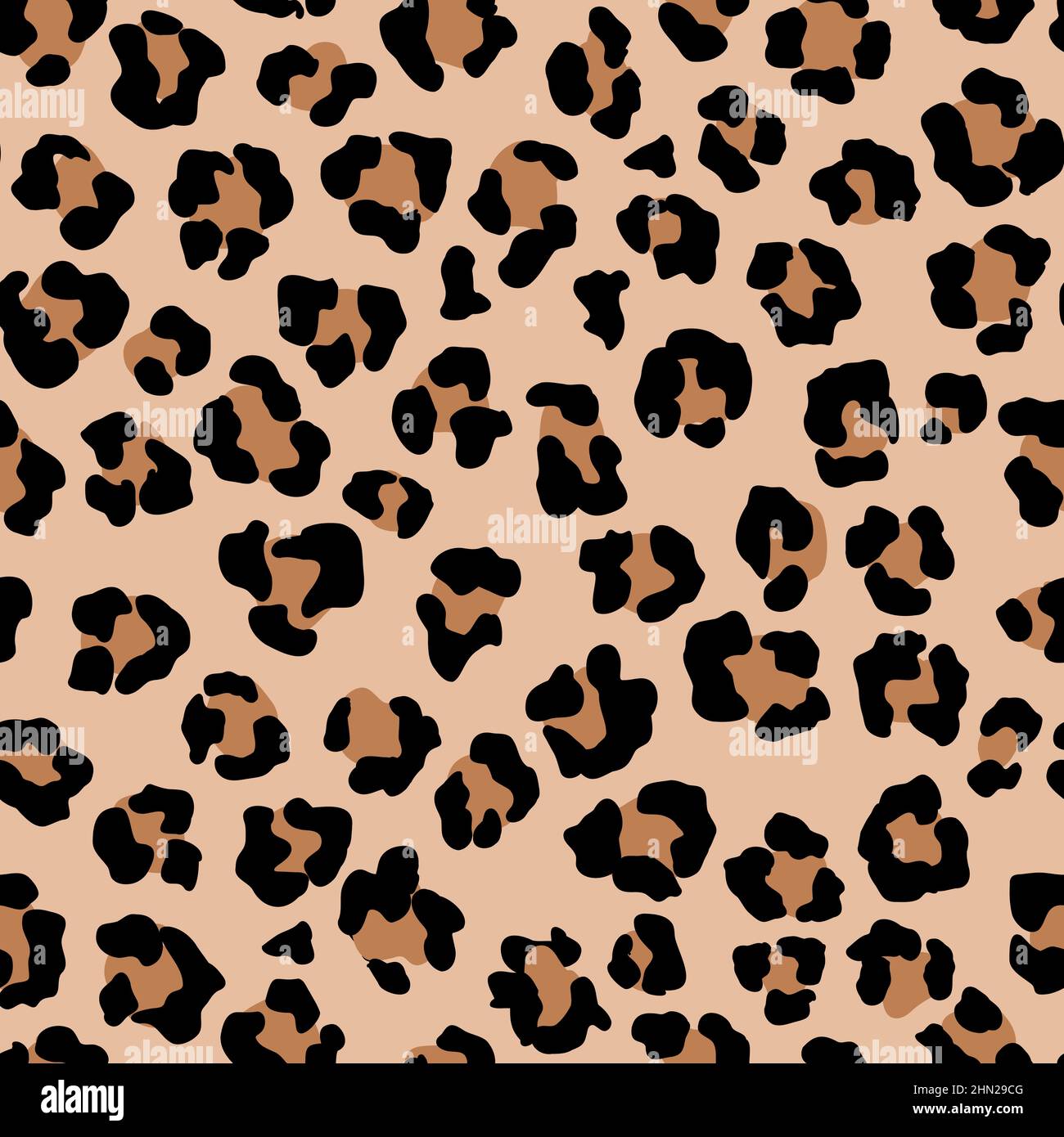Leopard seamless pattern. Wild animal print. Vector african camouflage ...