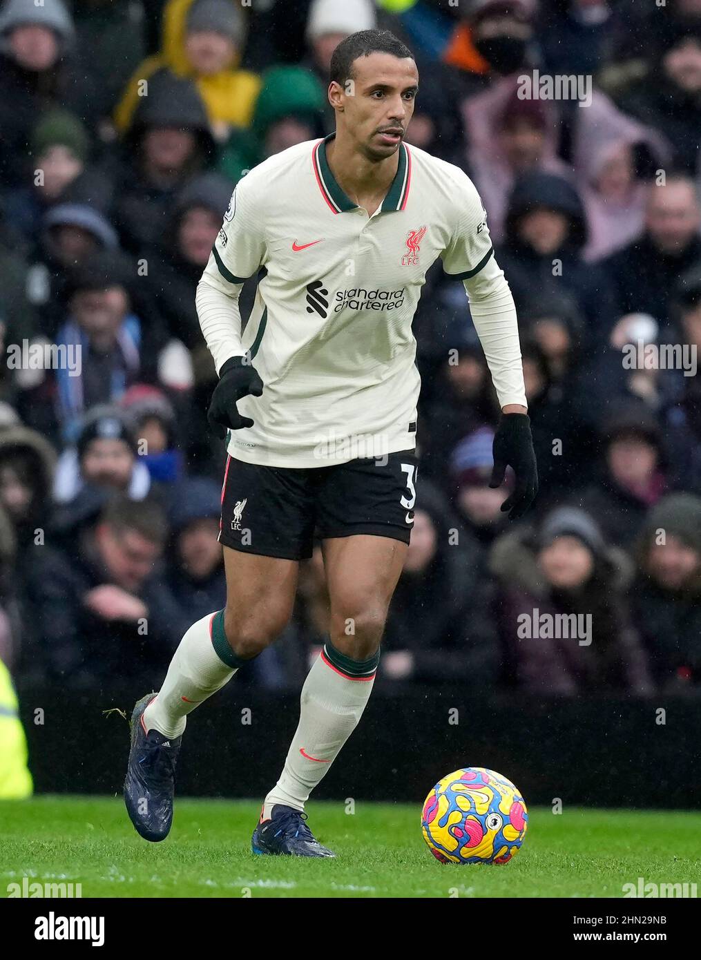 Burnley, England, 13th February 2022.  Joel Matip of Liverpool during the Premier League match at Turf Moor, Burnley. Picture credit should read: Andrew Yates / Sportimage Credit: Sportimage/Alamy Live News Stock Photo