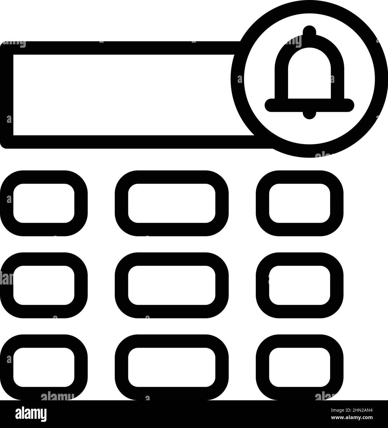 Intercom icon outline vector. Video door. Phone system Stock Vector ...