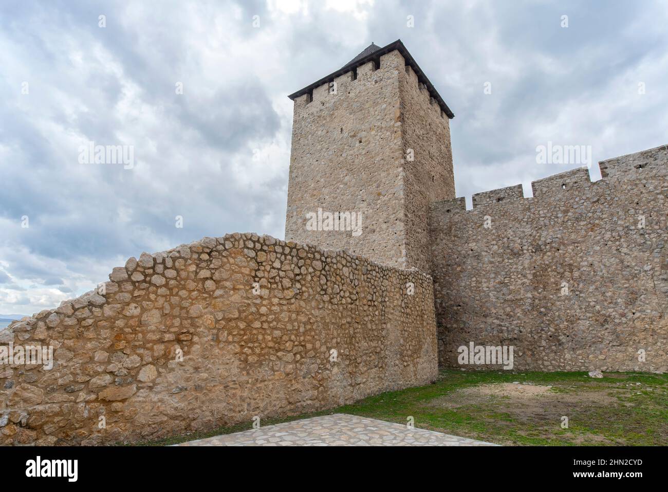 Golubac Fortress in Golubac, Serbia Stock Photo
