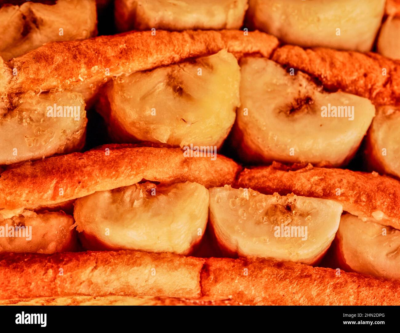 Yummy Banana sandwich food stilllife portrait Stock Photo Alamy