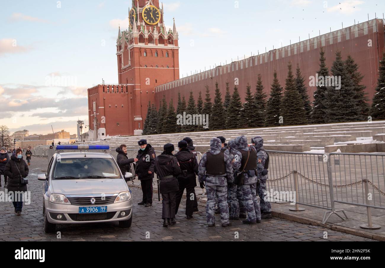 Police at the Kremlin 2022 Stock Photo