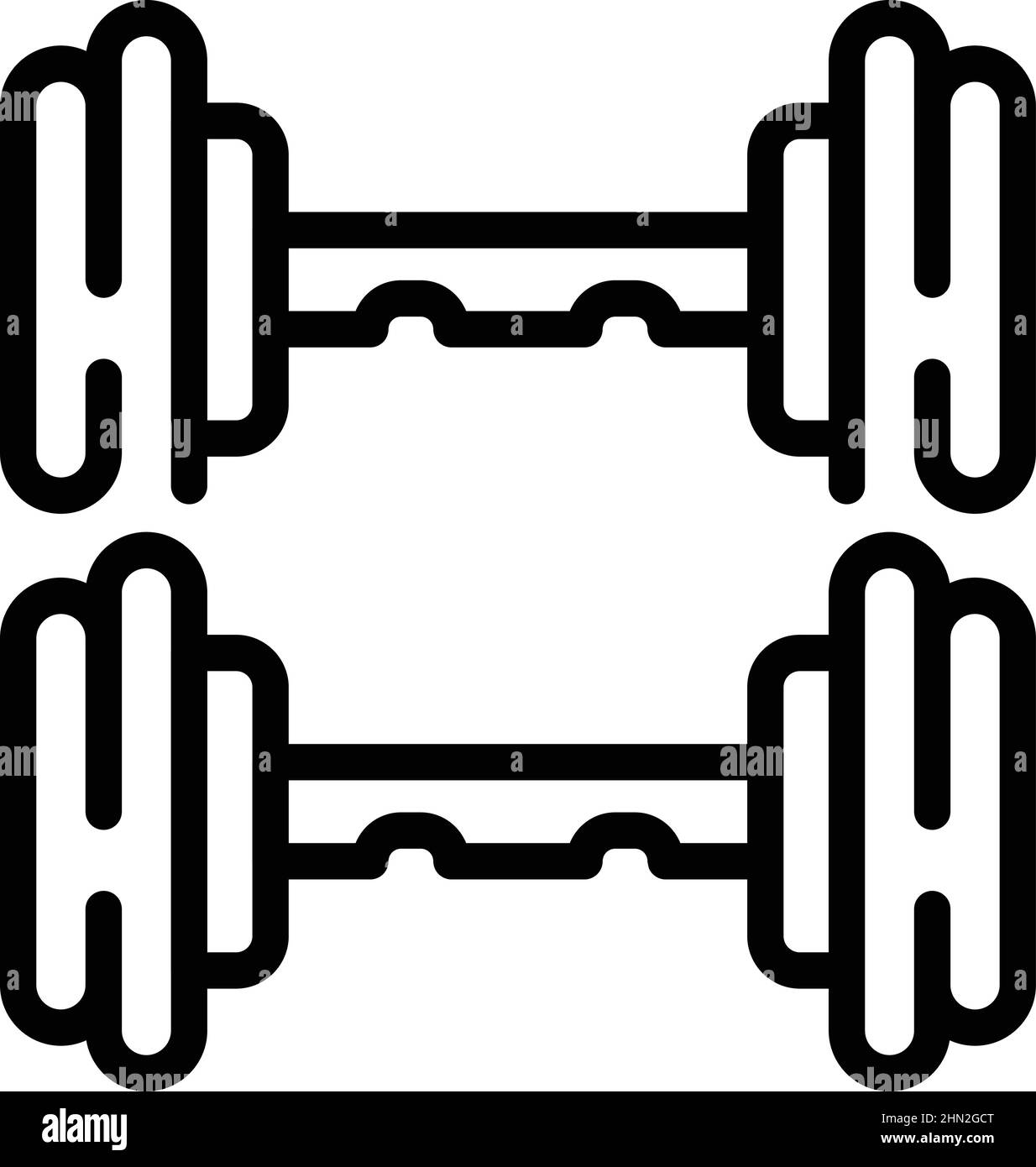 Gym barbell rack icon outline vector. Sport weight. Healthy athlete ...