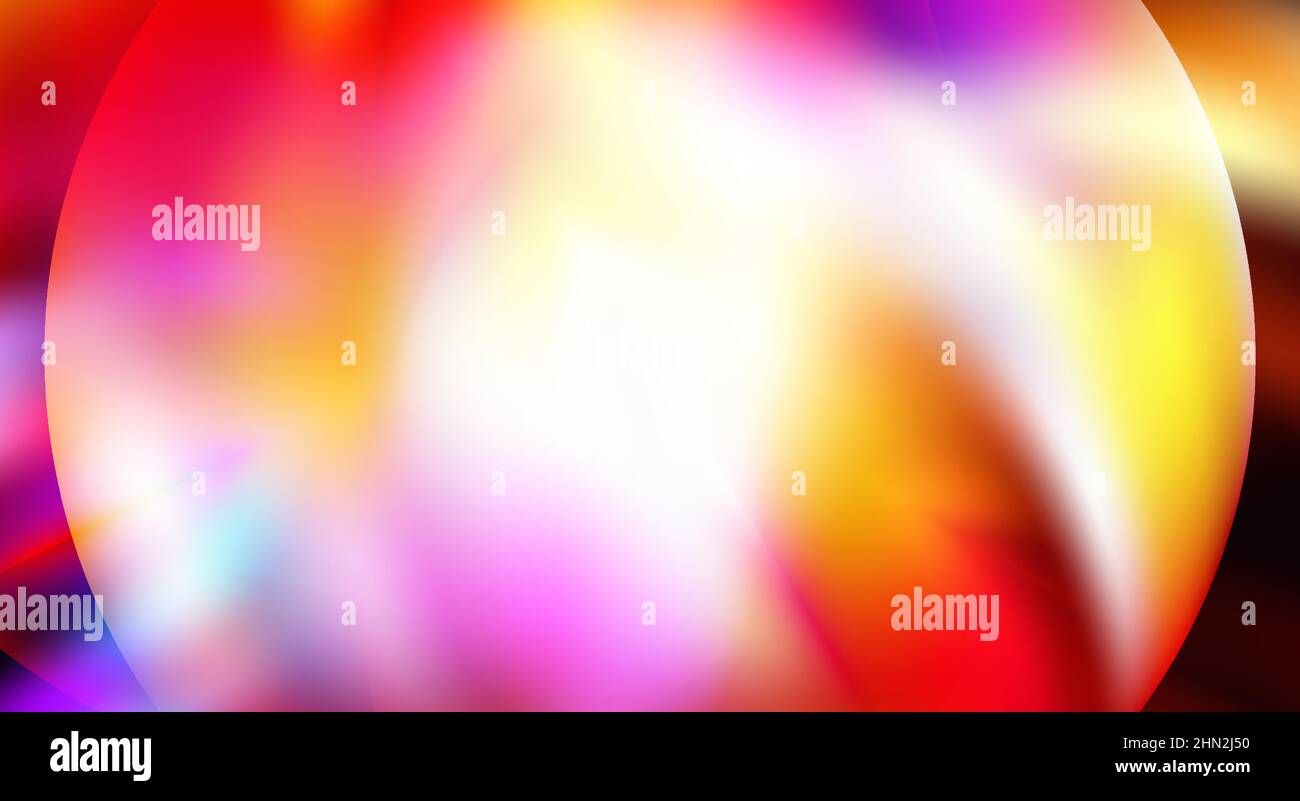 Abstract bright blurred multicolor background. Glowing vector graphic pattern with circle Stock Vector