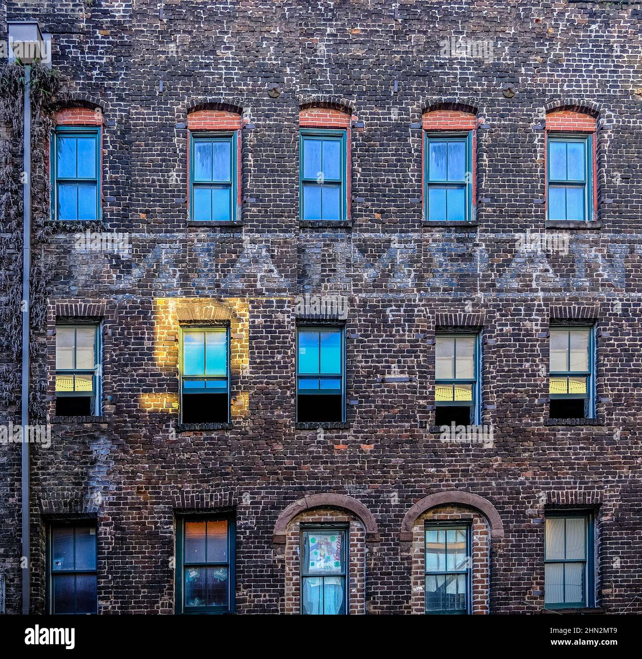 Light on One Window Stock Photo - Alamy