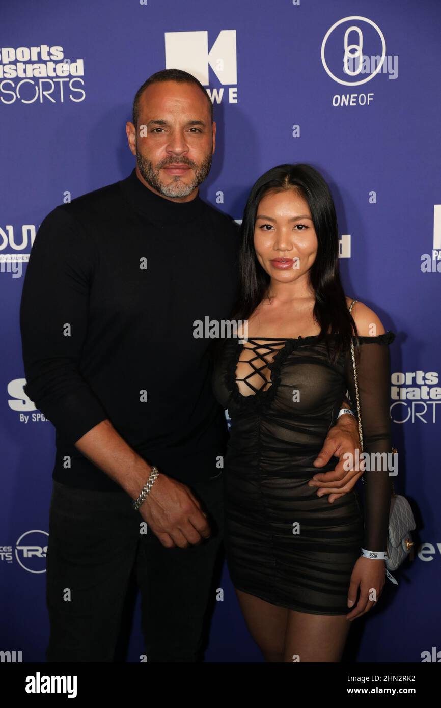 Los Angeles, USA. 12th Feb, 2022. Daniel Sunjata and guest arrive at Sports  Illustrated The Party x Palm Tree Crew Saturday Night in Century City,  California on Saturday, February 12, 2022. (Photo
