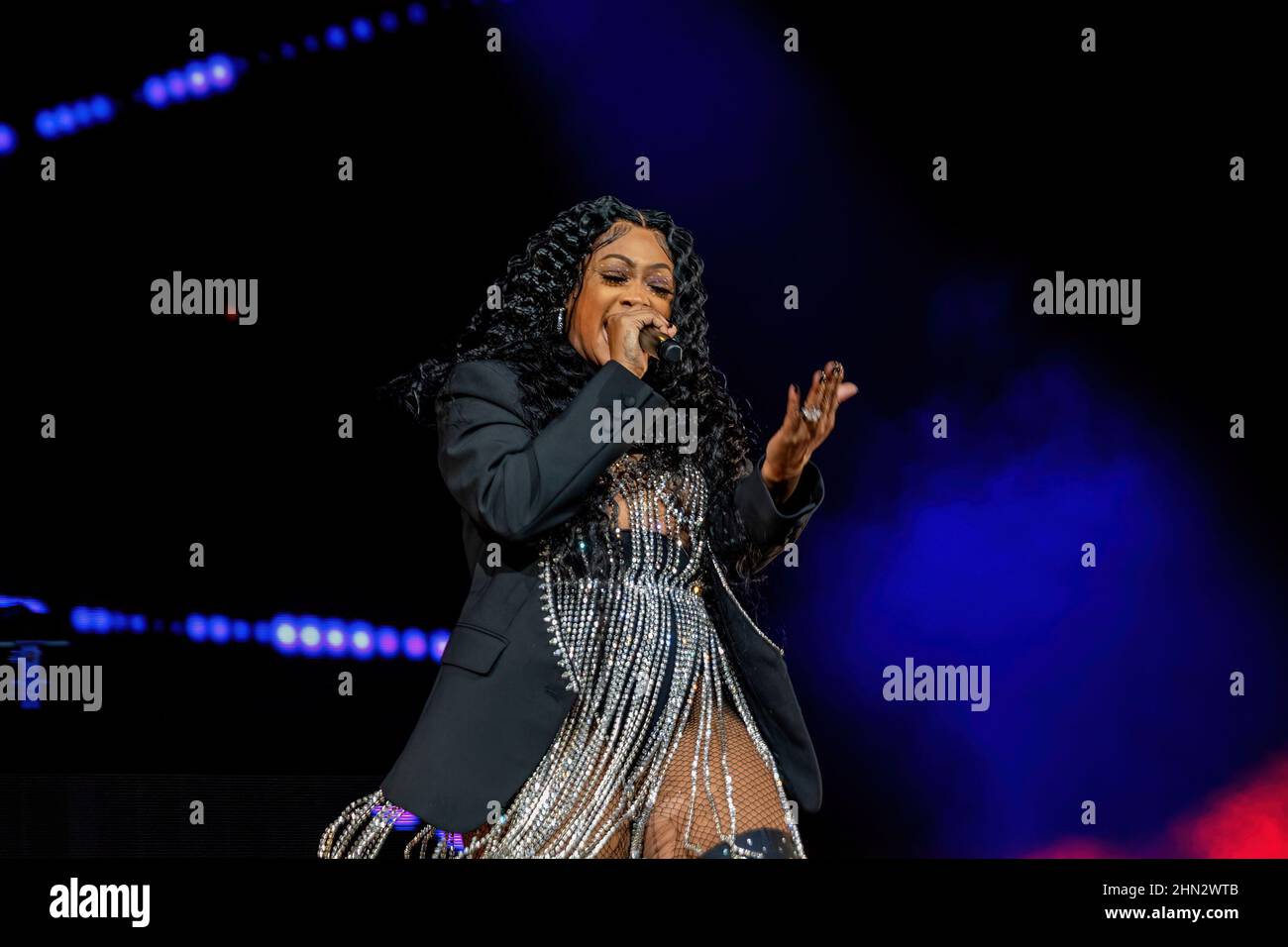 American rapper, songwriter, television personality and actress Katrina ...