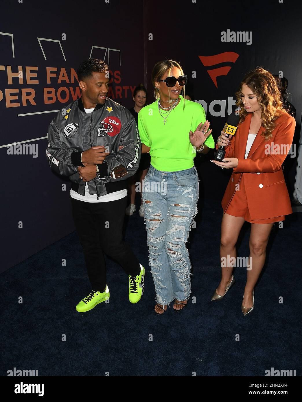 Ciara attends the Sports Illustrated Super Bowl Party at Century City Park  on February 12, 2022 in Los Angeles, California. Photo: Shea  Flynn/imageSPACE/MediaPunch Stock Photo - Alamy