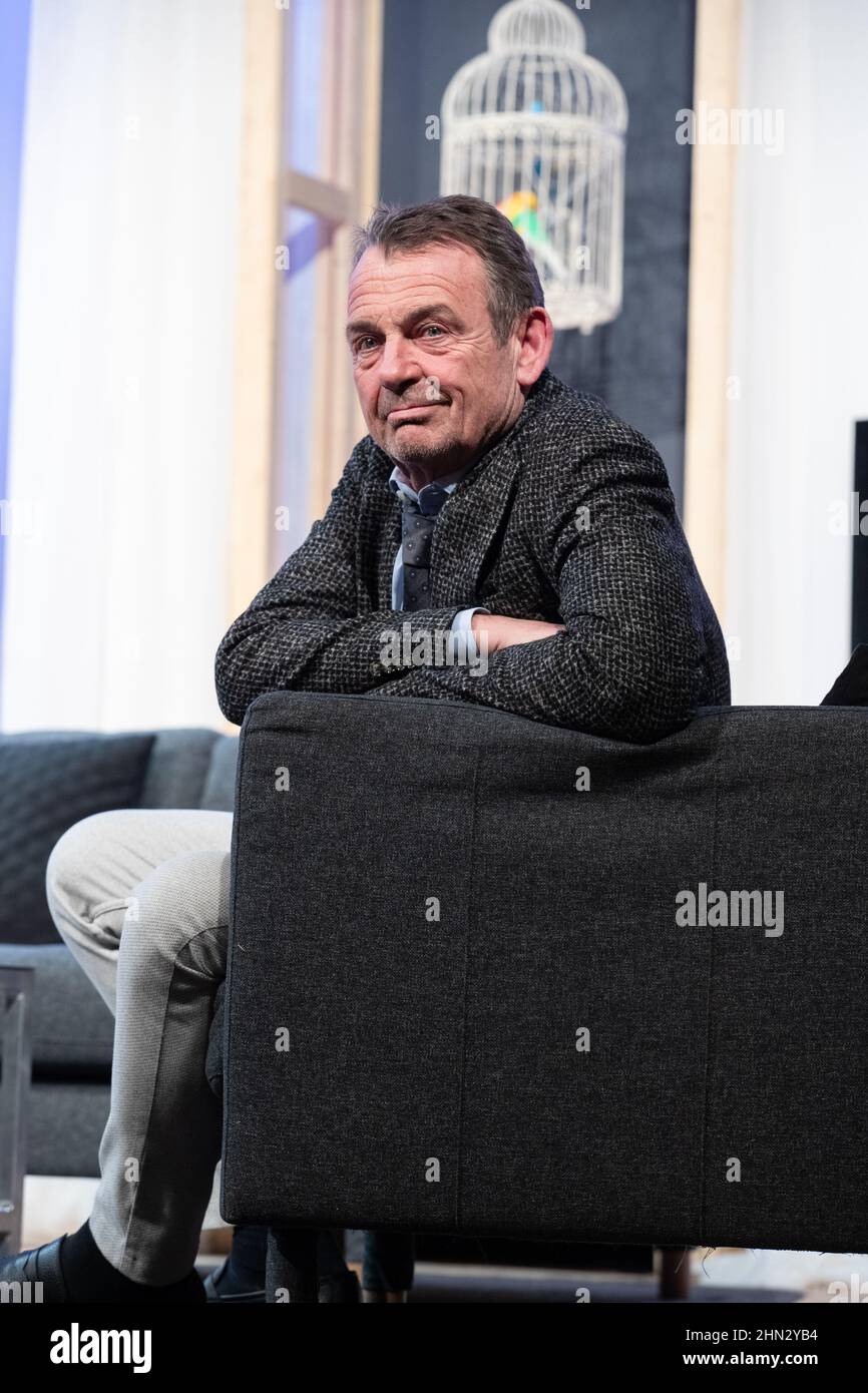 Krystian Martinek at the photo call for The Budgie ( original from Audrey Schebat La Perruche ) on January 10, 2022 in the COmedy n the Bayerischer Hof in Munich, Germany. (Photo by Alexander Pohl/Sipa USA) Credit: Sipa USA/Alamy Live News Stock Photo