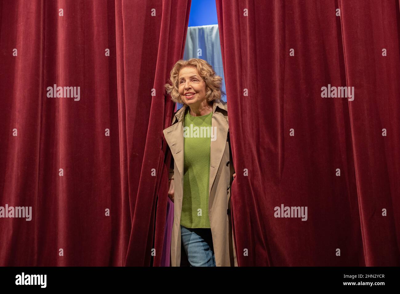 Michaela May ( real name Gertraud Elisabeth Berta Franziska Mittermayr ) at the photo call for The Budgie ( original from Audrey Schebat La Perruche ) on January 10, 2022 in the COmedy n the Bayerischer Hof in Munich, Germany. (Photo by Alexander Pohl/Sipa USA) Stock Photo