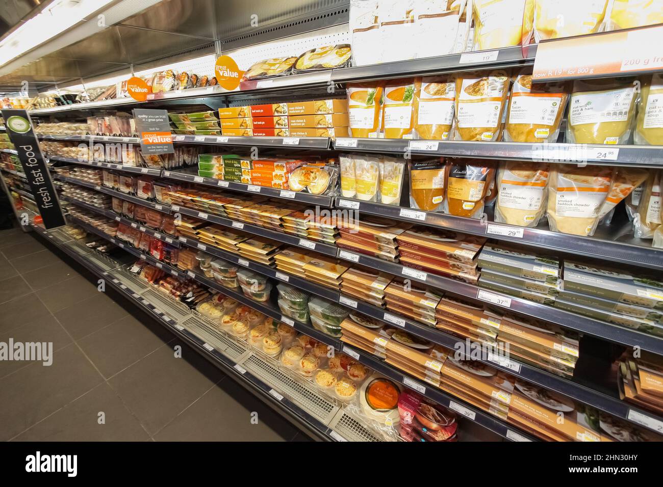 Interior of Woolworths grocery store in Johannesburg, South Africa Stock Photo Alamy