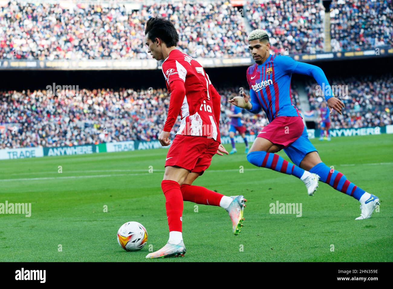 Barcelona, Spain. Credit D. 6th Feb, 2022. Joao Felix (Atletico
