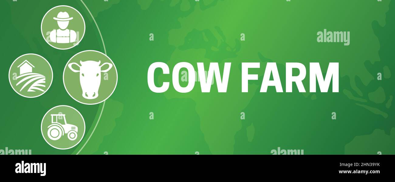 Cow Farm Illustration Background Design Stock Vector Image & Art - Alamy