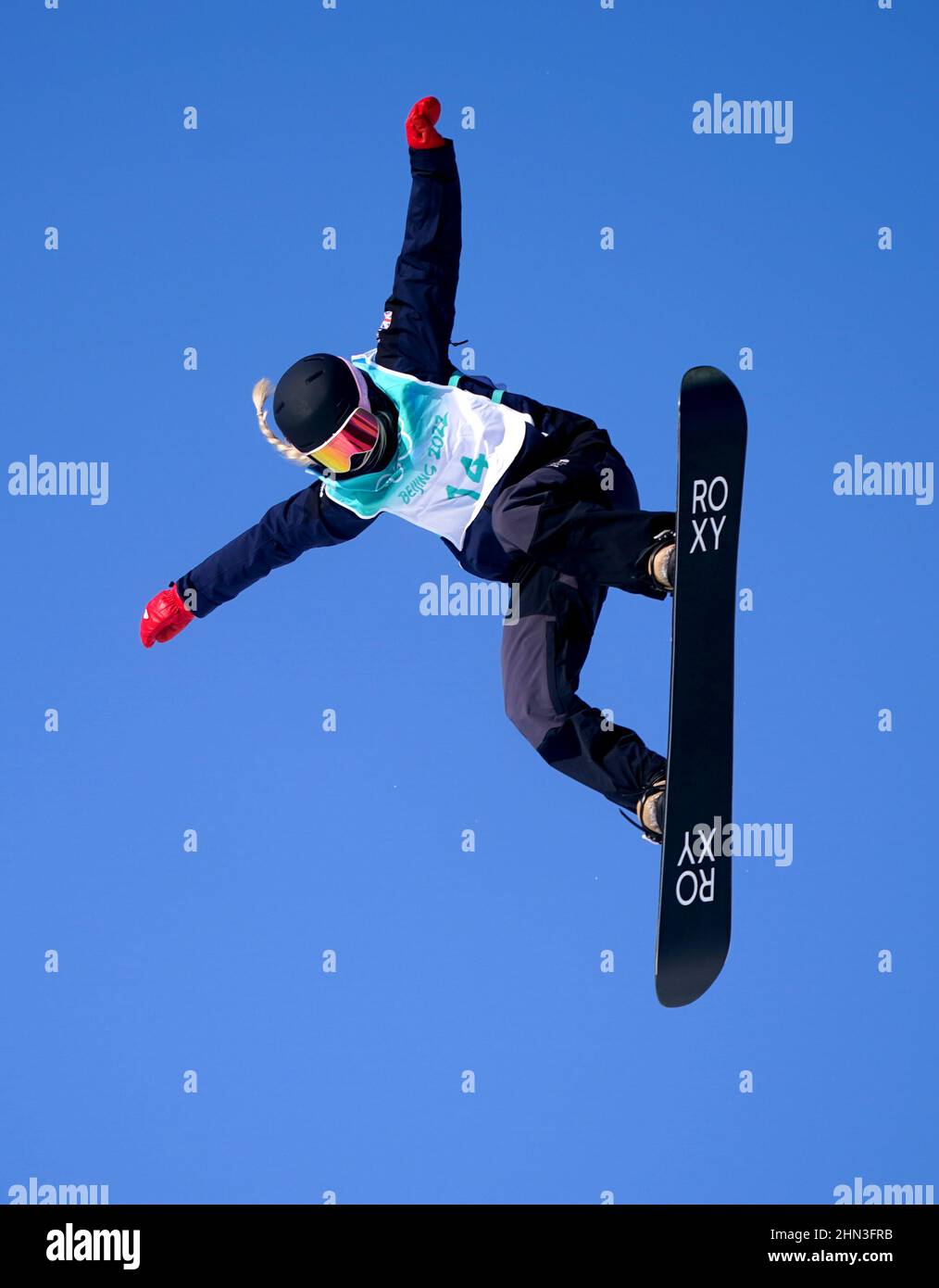 Great Britain's Katie Ormerod in action in the Women's Snowboard Big