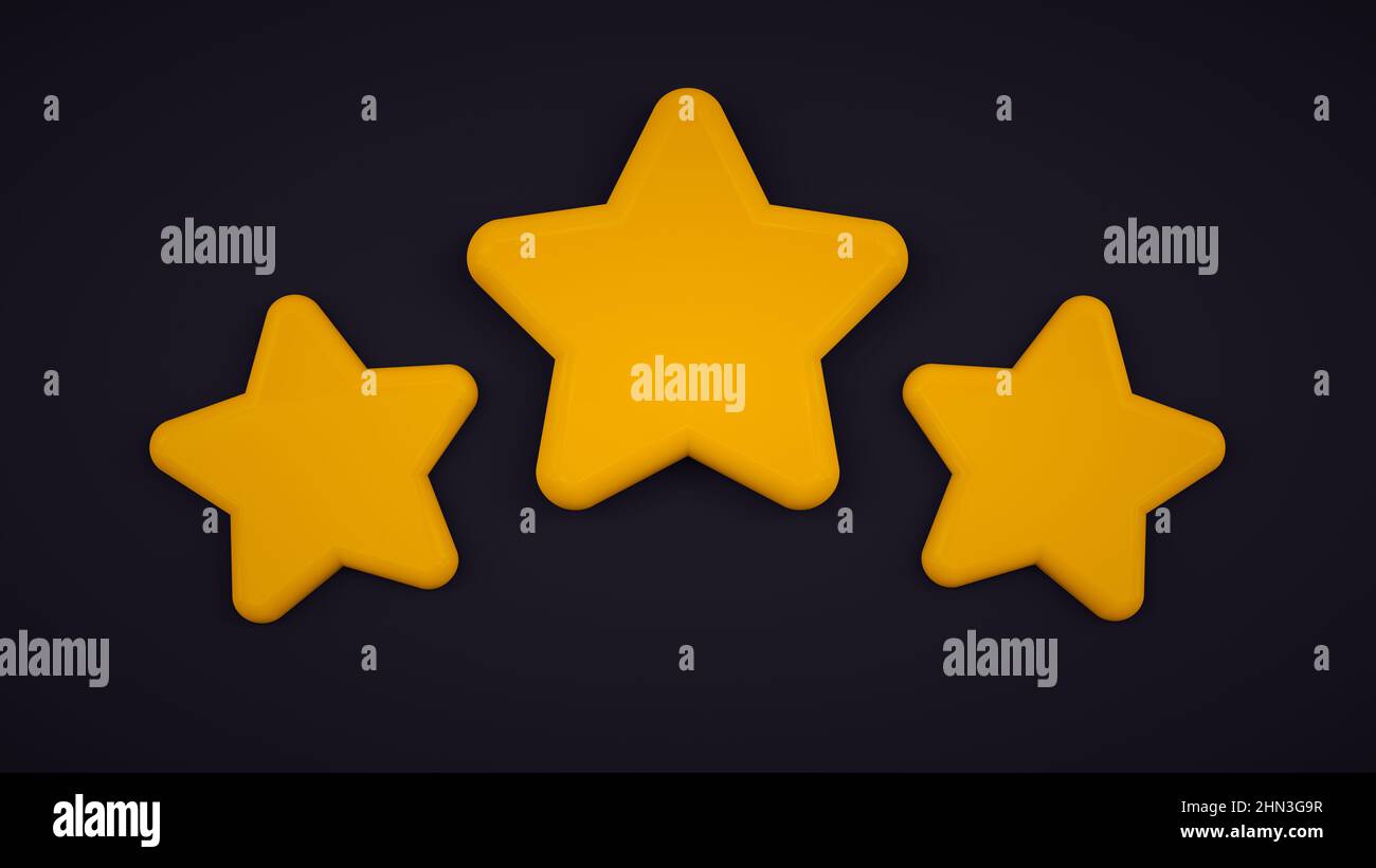 Three pointed star logo hi-res stock photography and images - Alamy