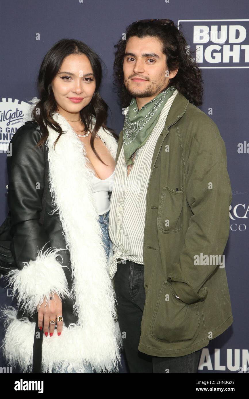 Los Angeles, Ca. 13th Feb, 2022. Stella Hudgens and Eric Unger at