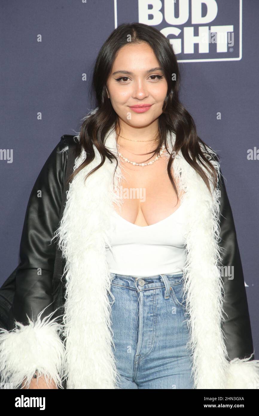 Los Angeles, Ca. 13th Feb, 2022. Stella Hudgens at TailGateÕs Big Game  Sunday \u0026 After Party at Sunset Room Hollywood in Los Angeles, California on  February 13, 2022. Credit: Faye Sadou/Media Punch/Alamy, image size:866x1390