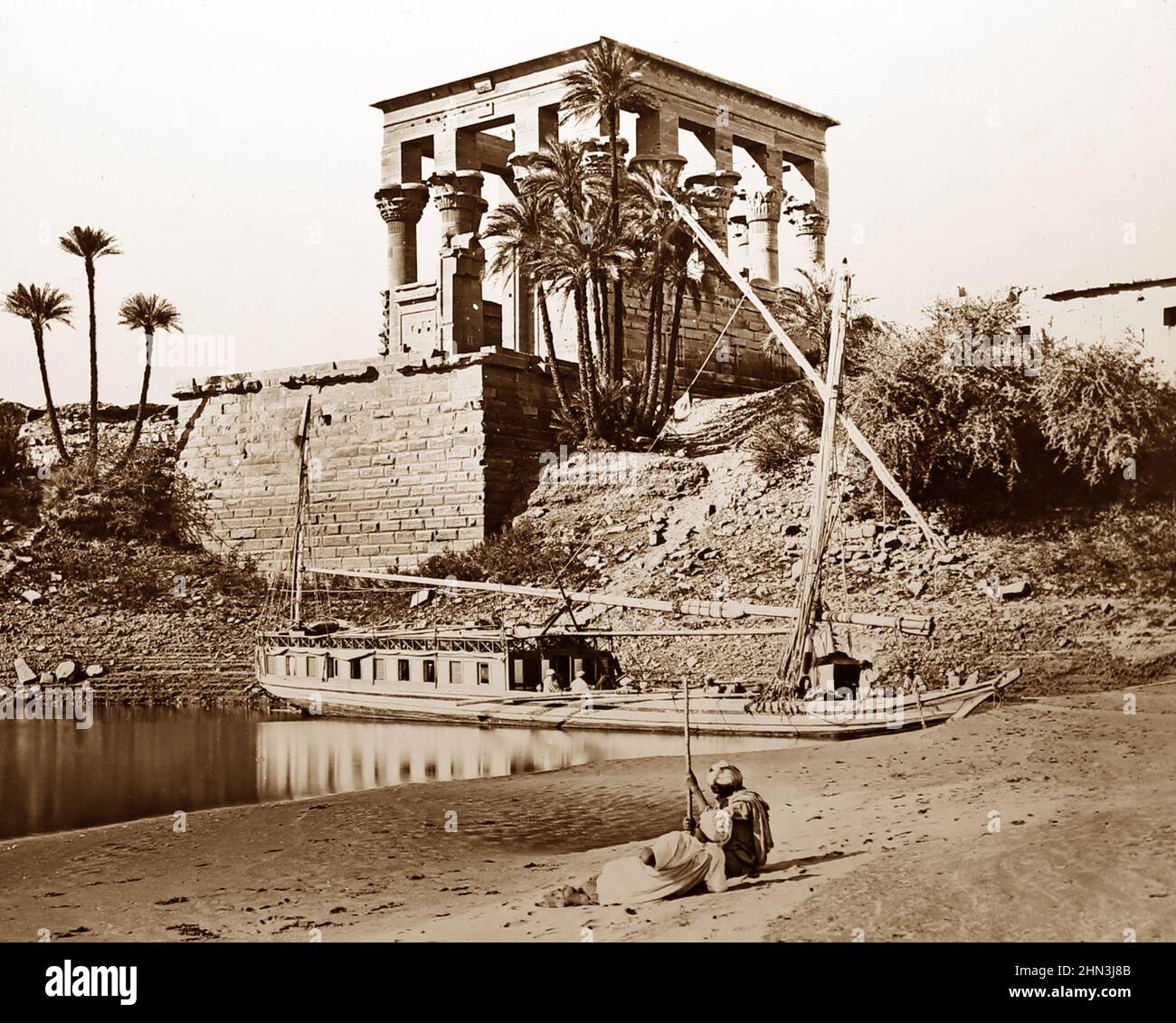 Philae, Egypt, Victorian period Stock Photo