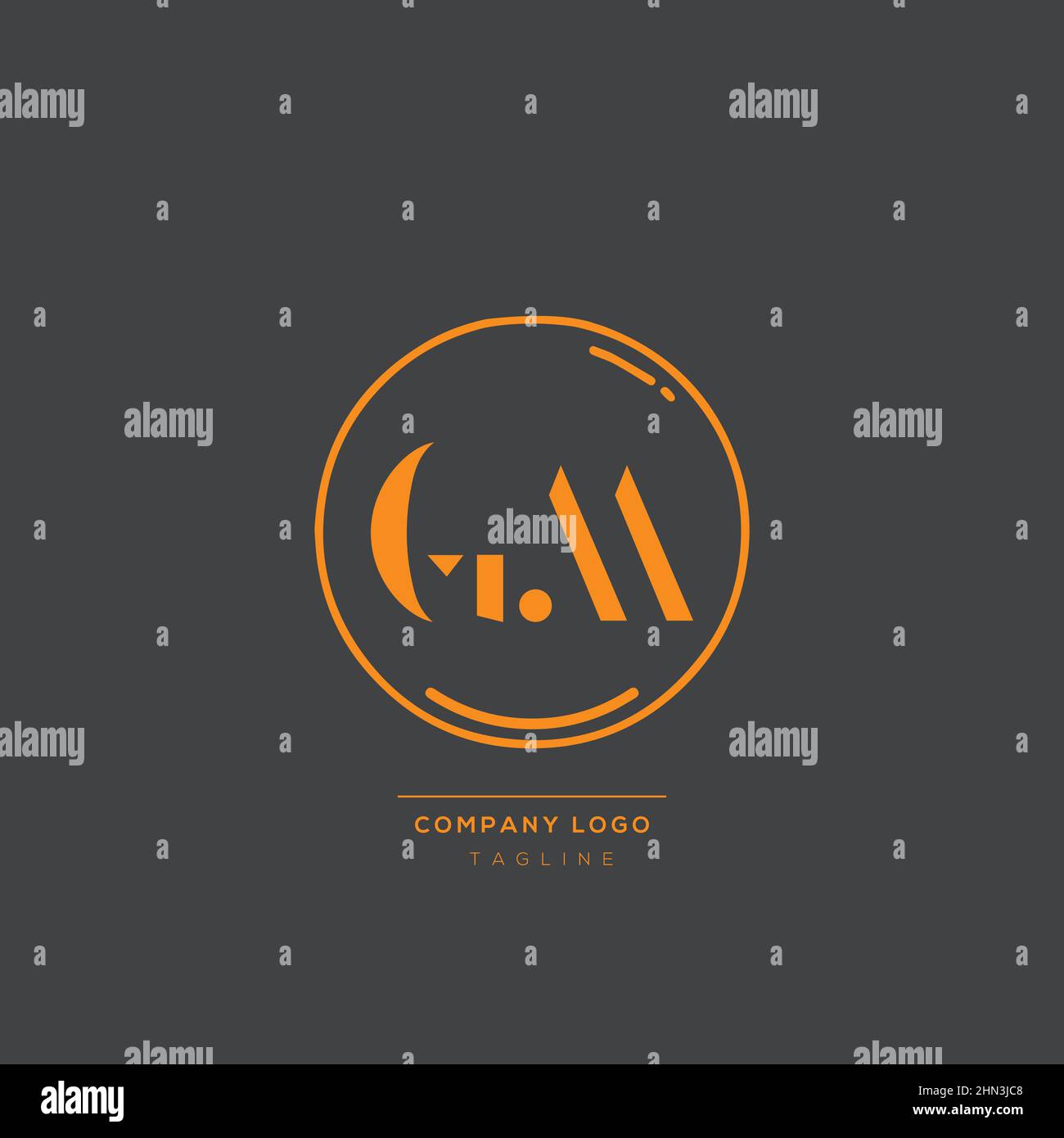 Luxury modern GM Letter Business Logo Design Alphabet Icon Vector ...