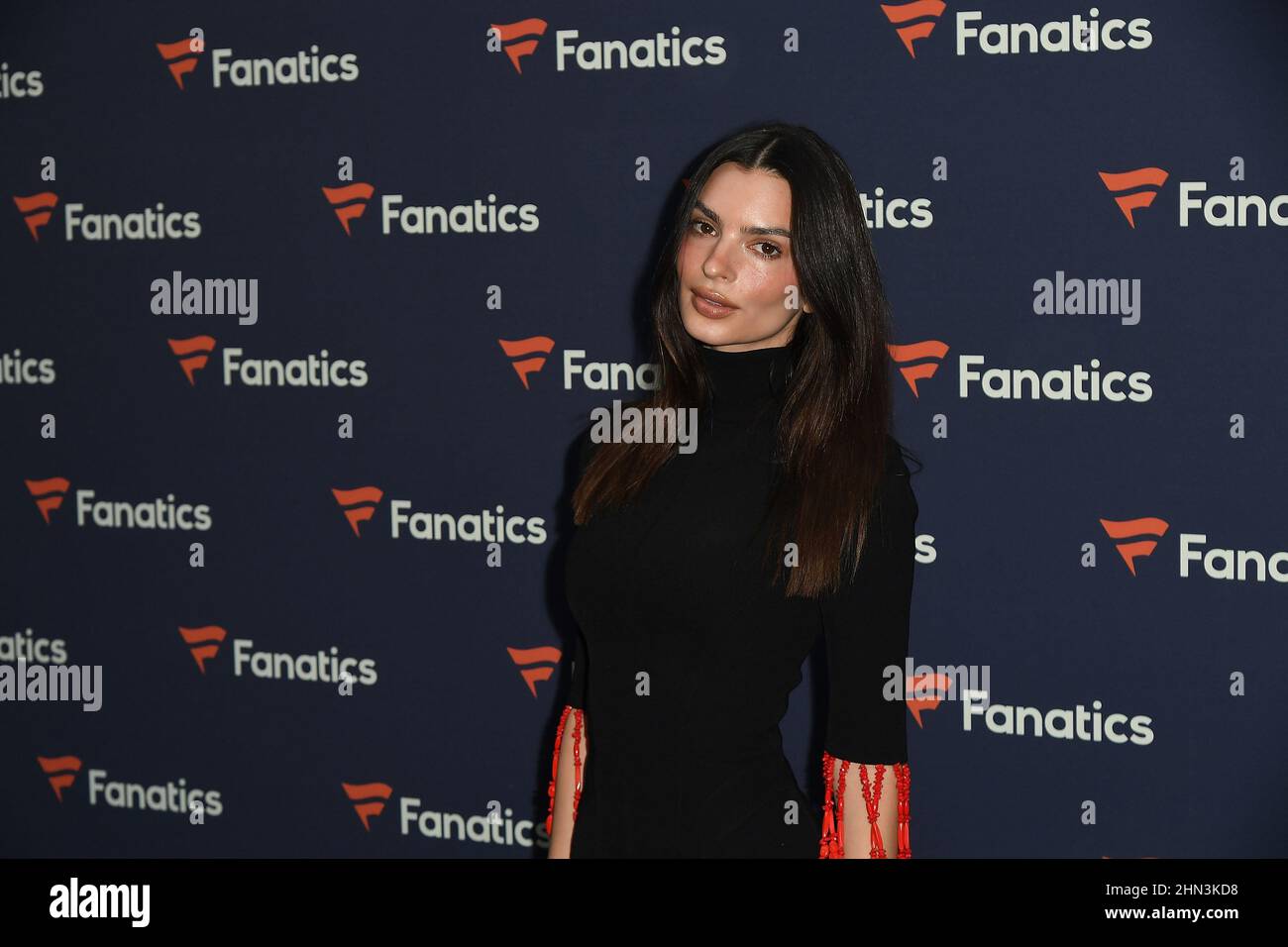 Emily Ratajkowski attends Michael Rubin's 2022 Fanatics Super Bowl