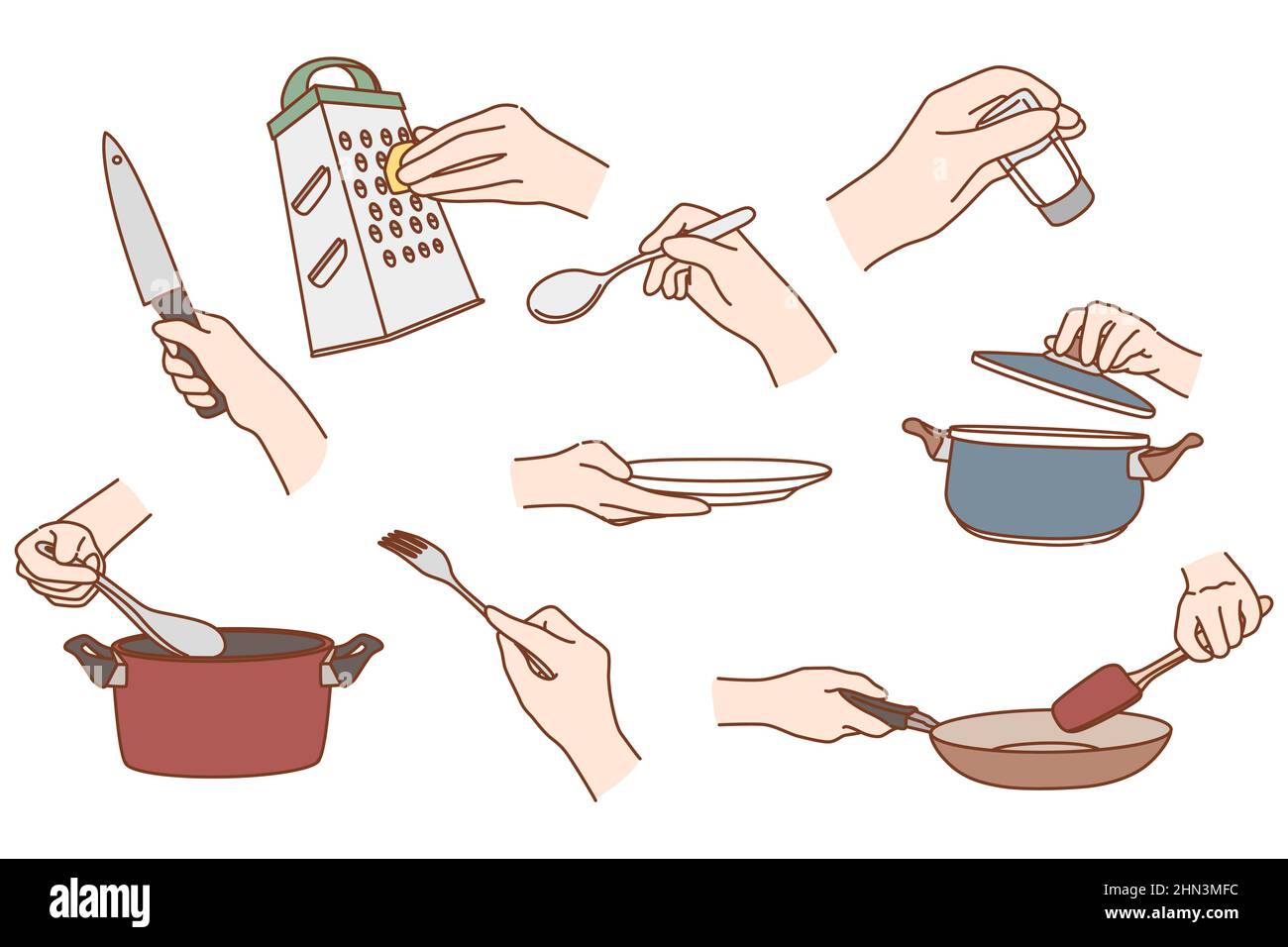 Professional baking utensils Stock Vector Images Alamy