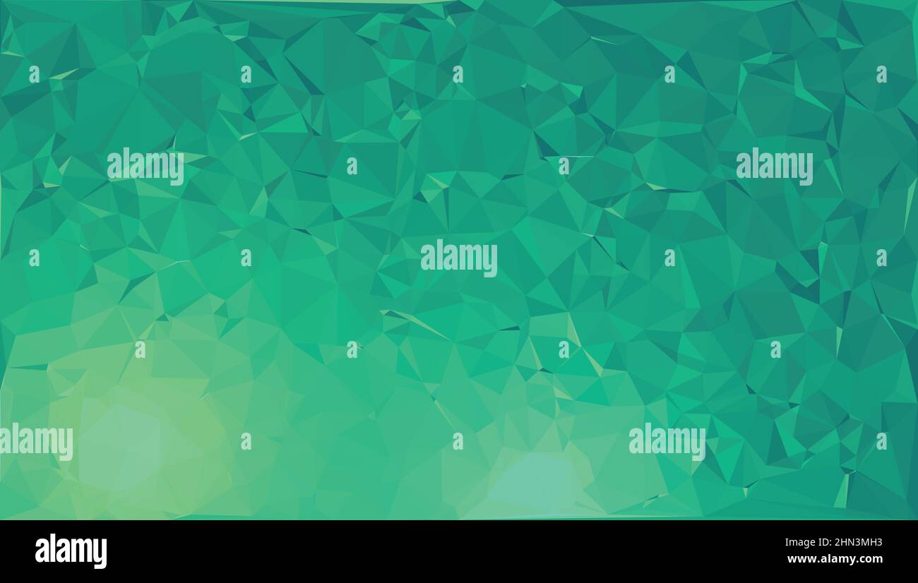 Abstract green triangle shape background. Abstract background of triangles, vector design. Stock Vector