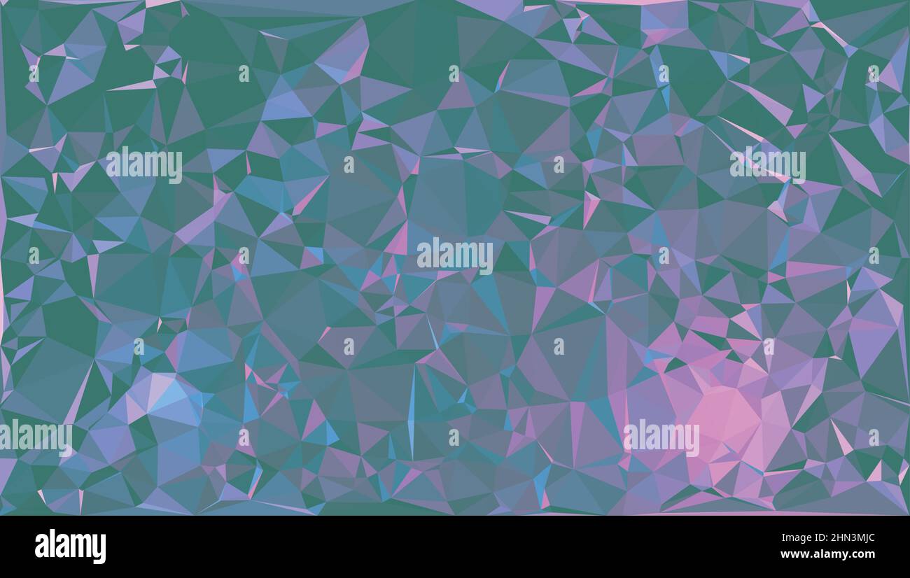 Abstract green triangle shape background. Abstract background of triangles, vector design. Stock Vector