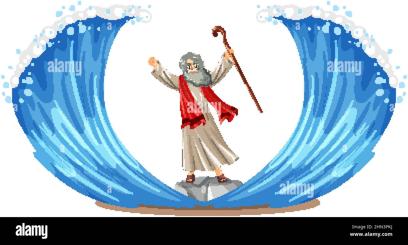 The rod of God the staff of Moses illustration Stock Vector Image & Art -  Alamy