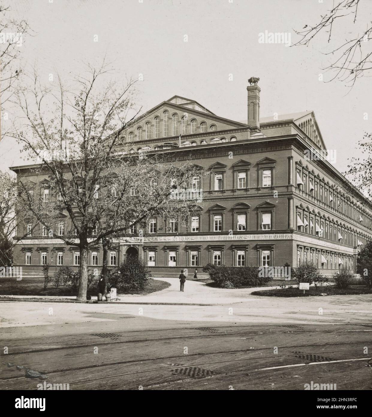 Vintage photo of the Pension Building, Washington, D.C. USA. 1902 Stock Photo