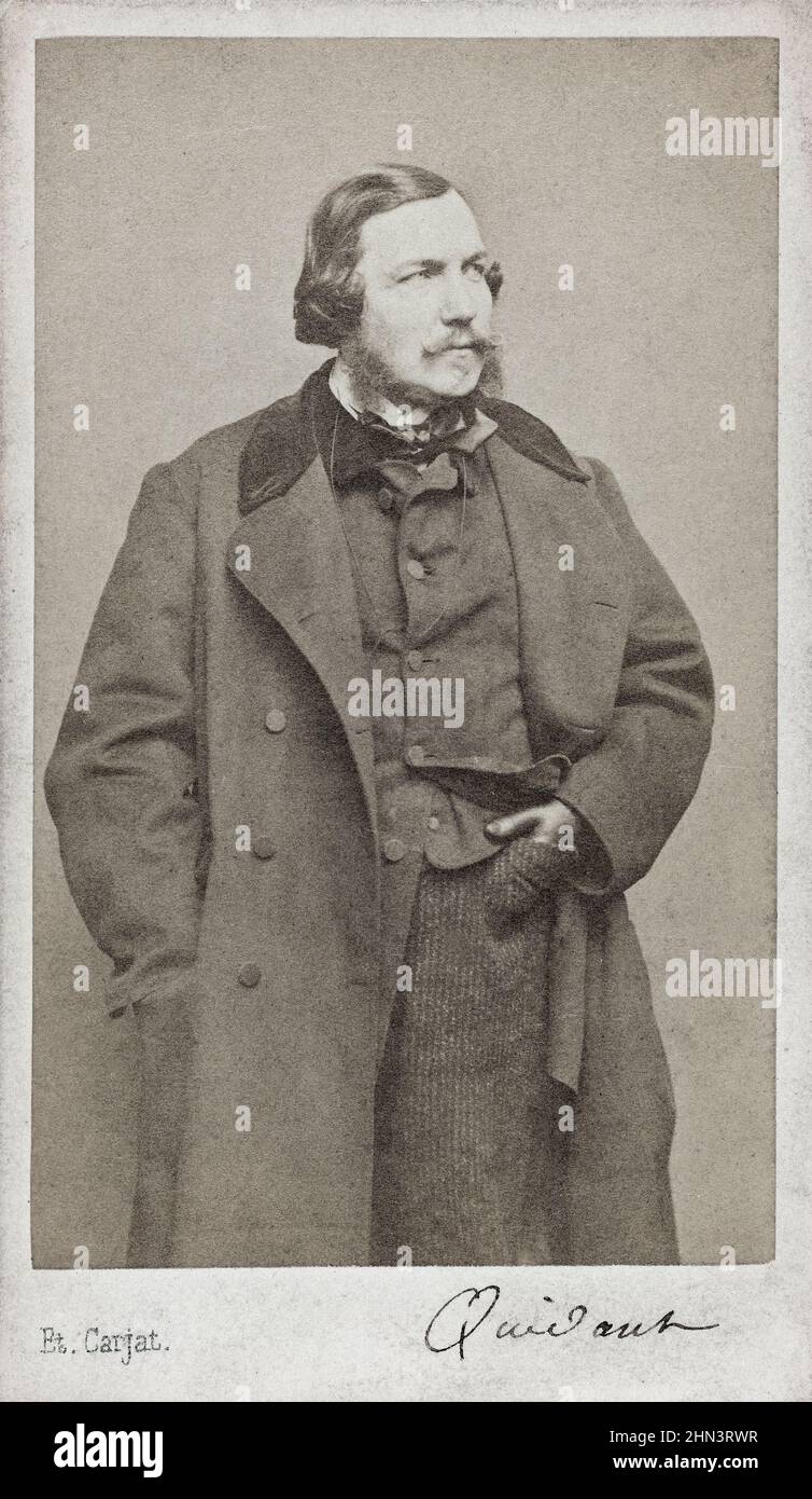 Vintage portrait of Alfred Quidant. 1870s-1880s Pierre Robert Joseph (Alfred) Quidant (1815 – 1893) was a French pianist, composer and music teacher. Stock Photo
